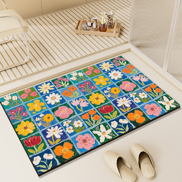 Floral Patterned Indoor Area Rug Kalsten
