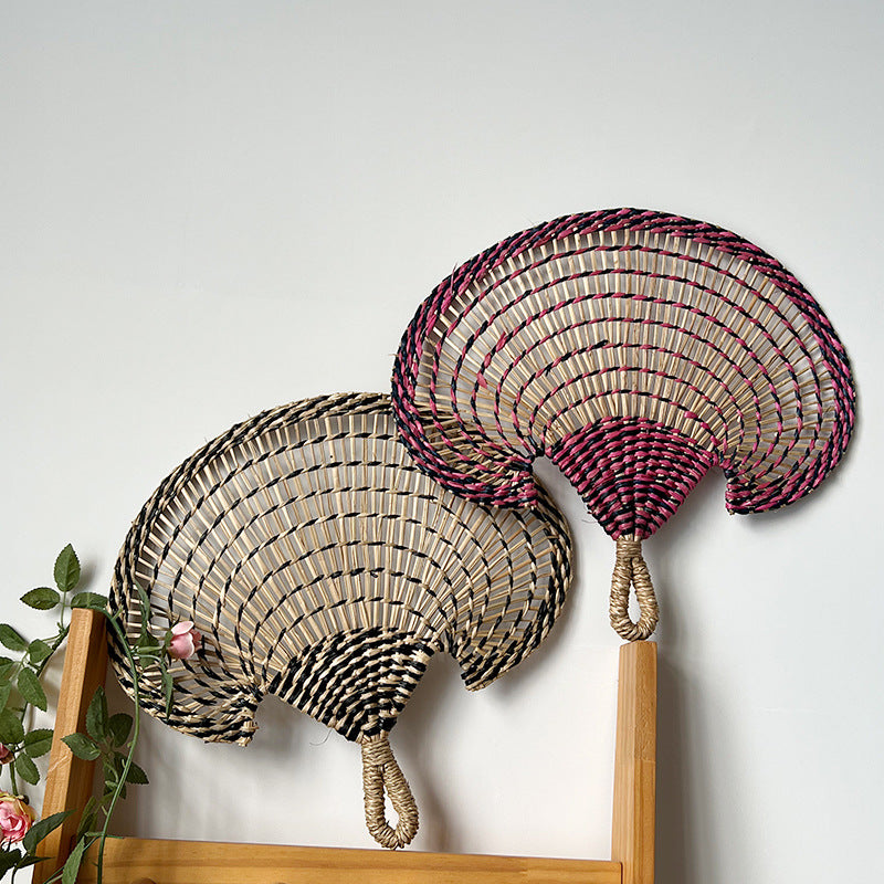 Women handmade fan made of natural materials Kalsten