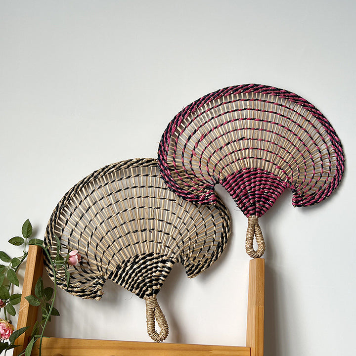 Women handmade fan made of natural materials Kalsten