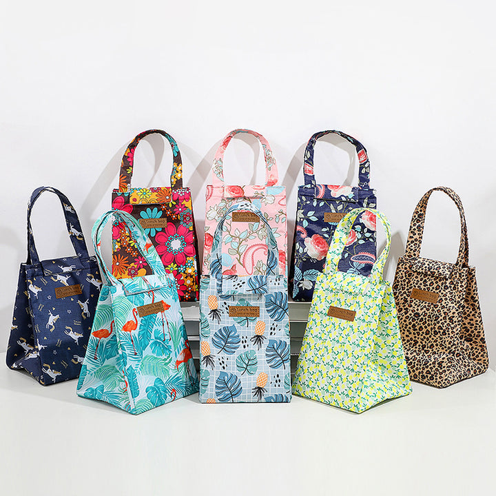 Floral Print Insulated Lunch Tote Kalsten