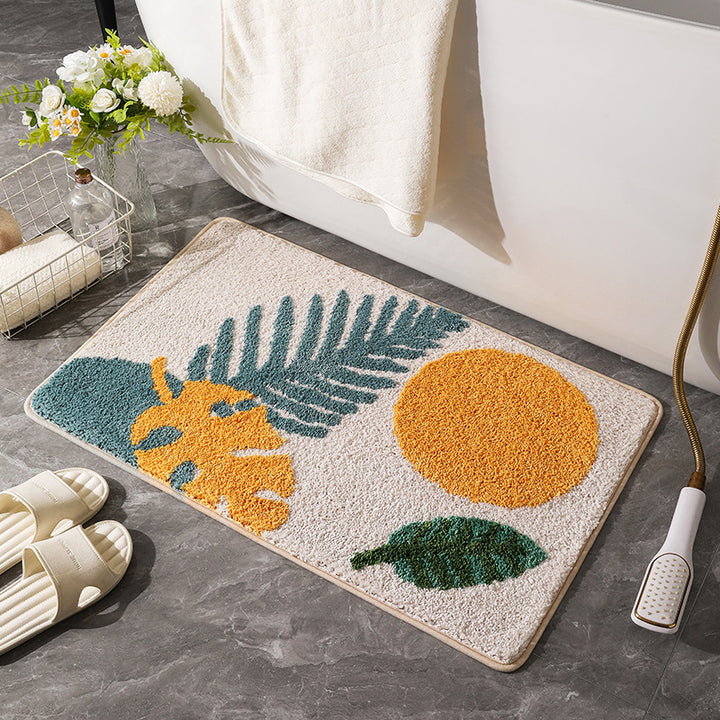 Tropical Leaf Area Rug Kalsten
