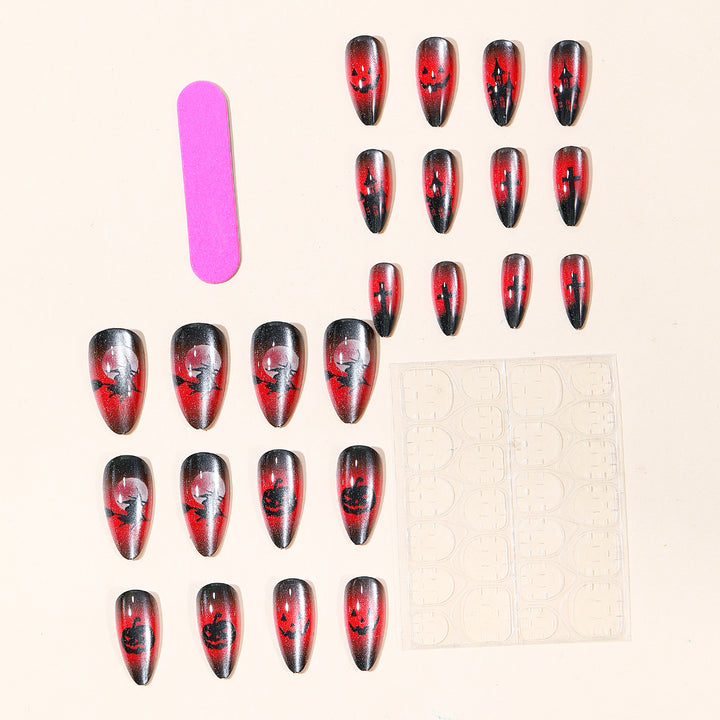Halloween-Themed Gothic Nail Art Kalsten