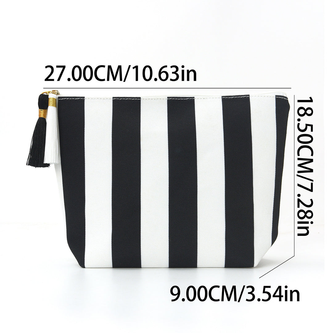 Cosmetic bag with sophisticated stripe pattern Kalsten