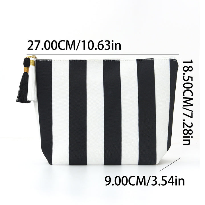 Cosmetic bag with sophisticated stripe pattern Kalsten