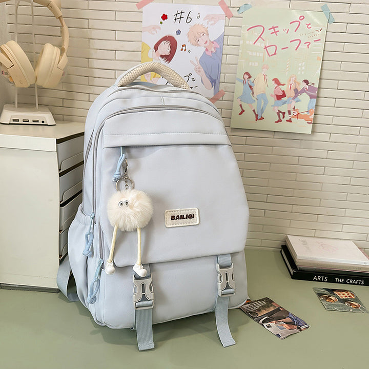 Stylish Multi-Functional Backpack with Decorative Features Kalsten