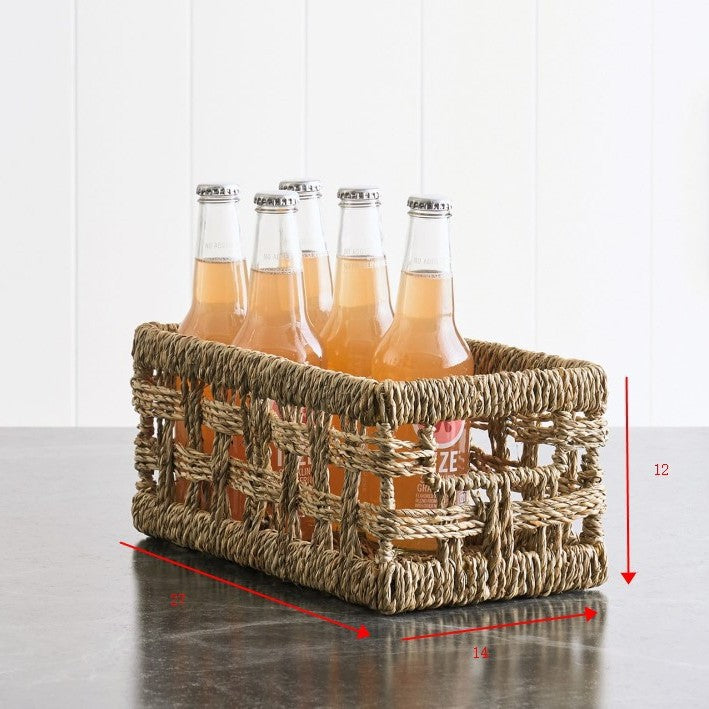 Rustic Woven Storage Basket Kalsten