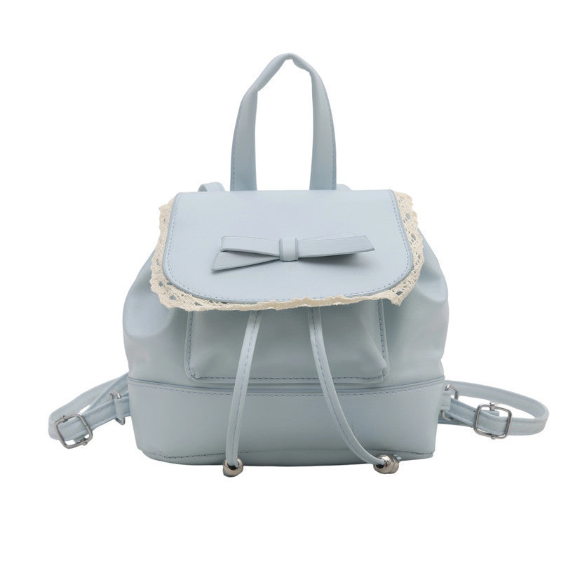 Cute Lace-Trimmed Mini Backpack Kalsten