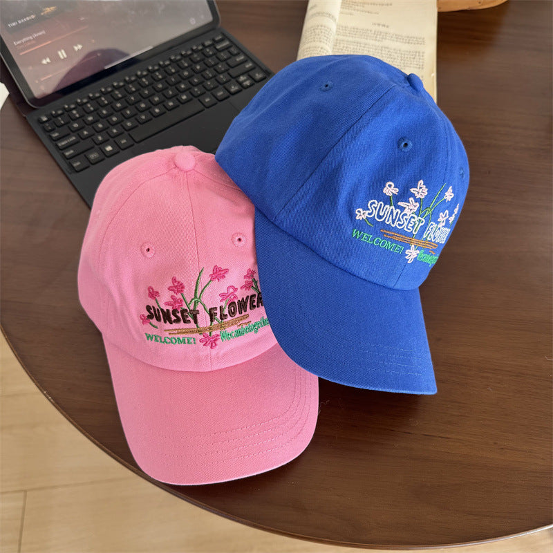 Women's Embroidered Floral Design Cap Kalsten
