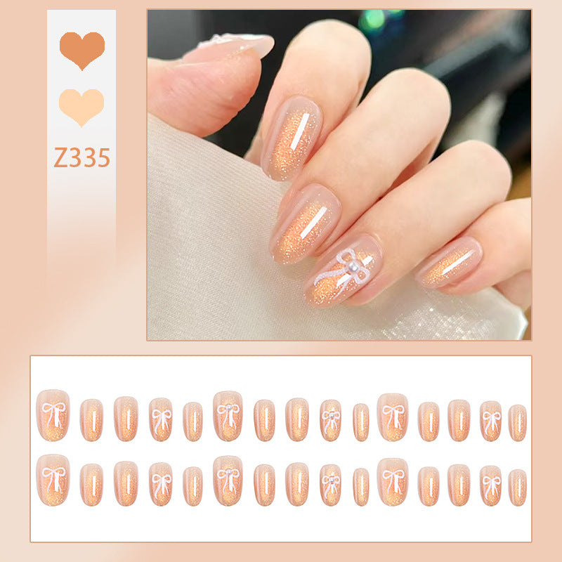 Glamorous artificial nail tips with glitter accents Kalsten