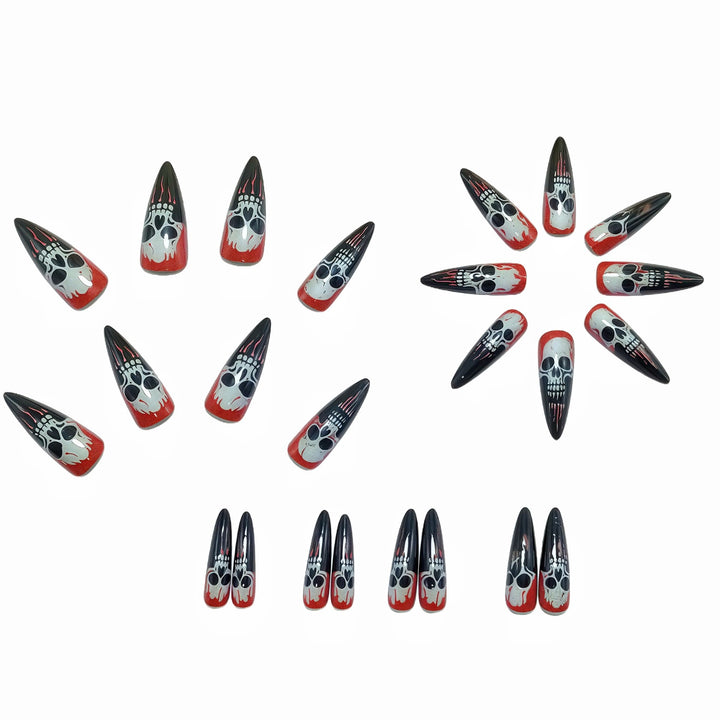 Halloween themed artificial nails Kalsten