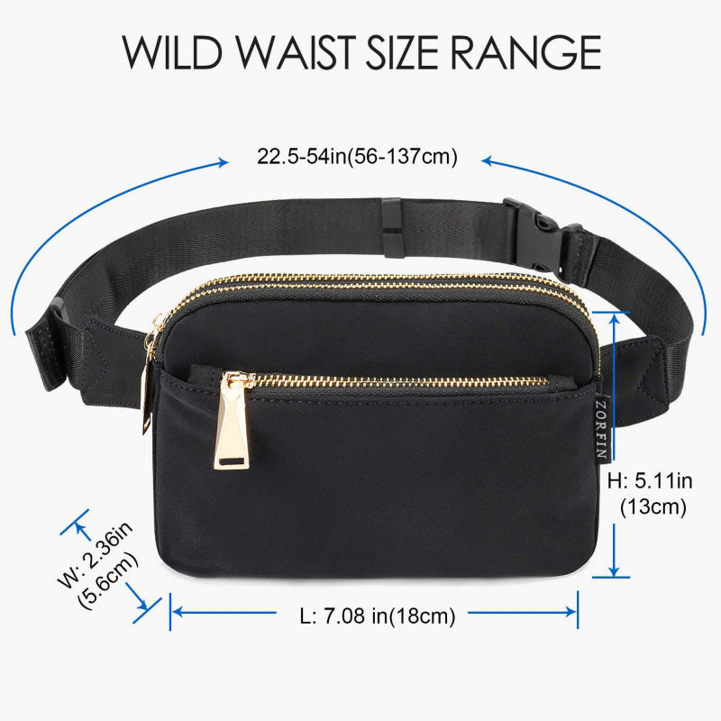 Hip bag with multifunctional compartment system Kalsten
