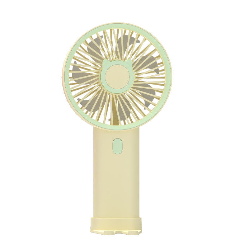 Women portable cat motif fan Kalsten
