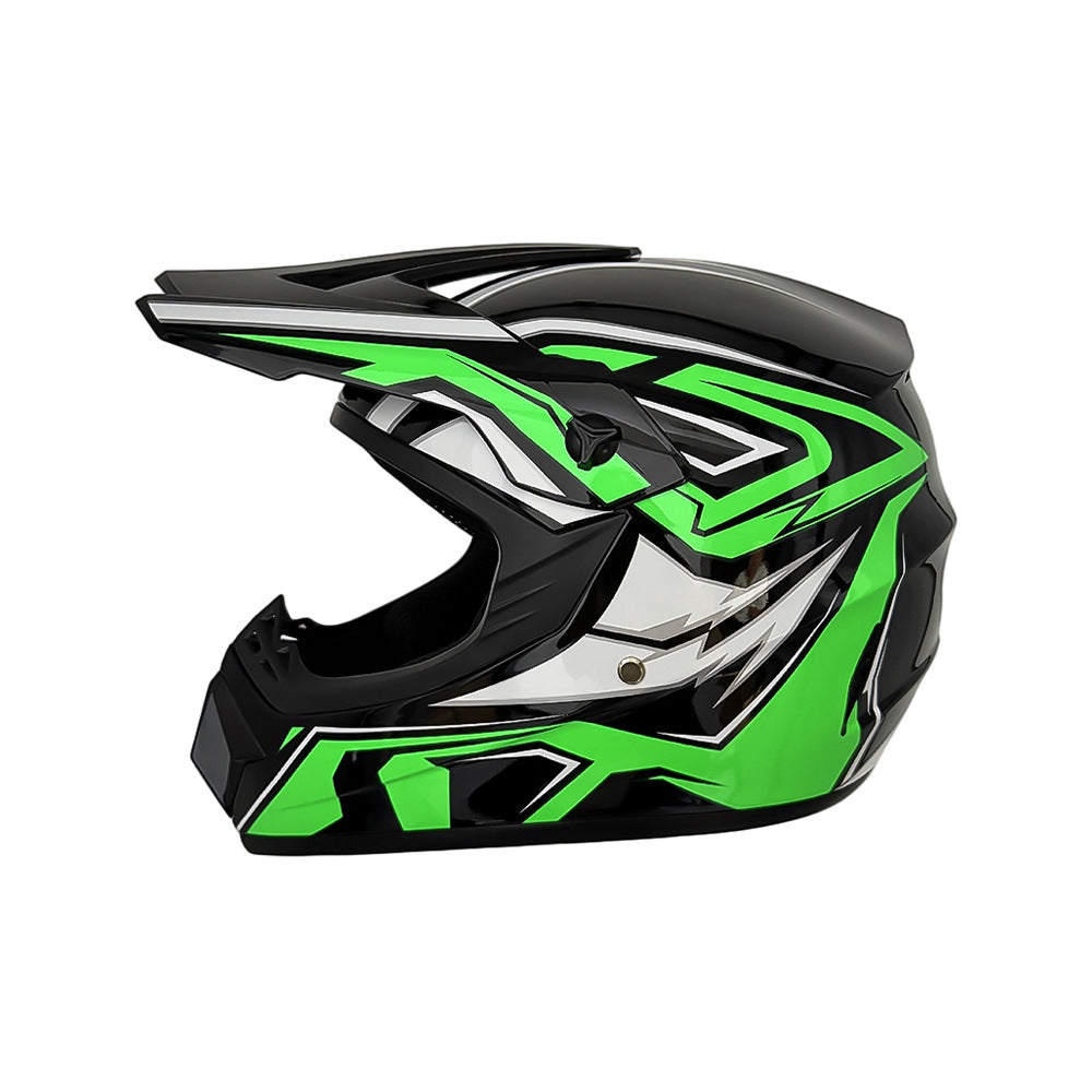 full-face motocross helmet with extended visor and reinforced chin guard Kalsten