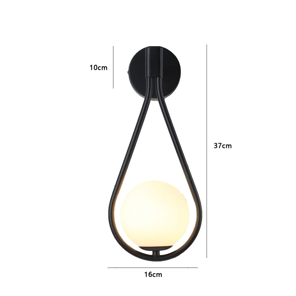 Modern Tear-Drop Wall Light
