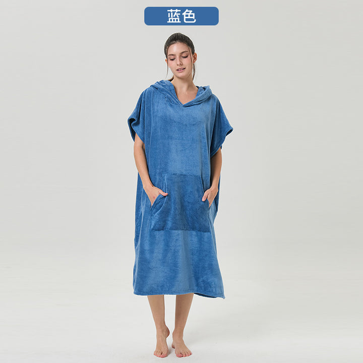 Hooded Bath Towel Poncho Kalsten