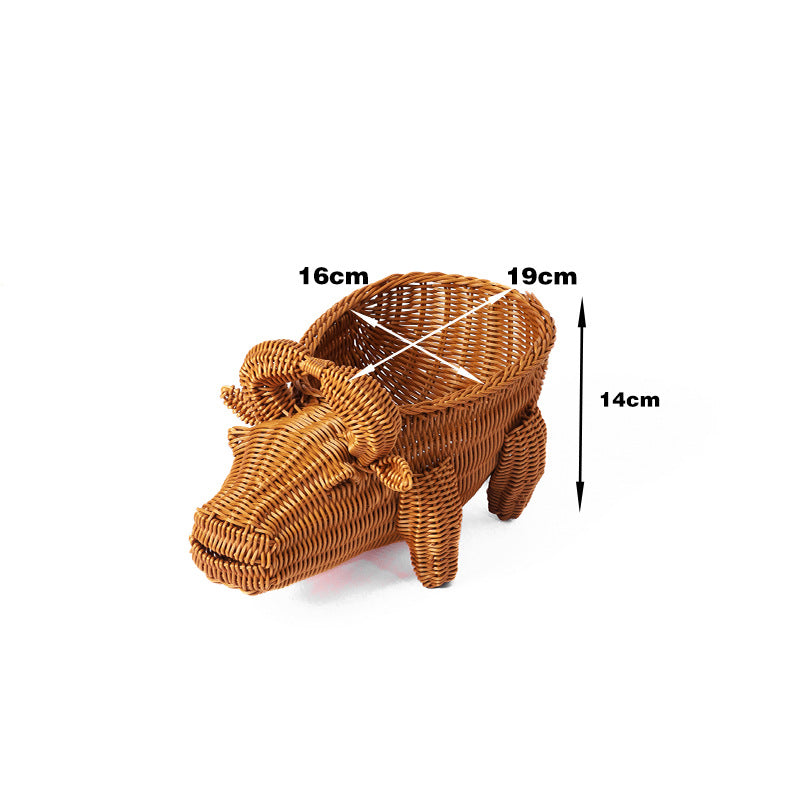 Decorative Wicker Duck Kalsten