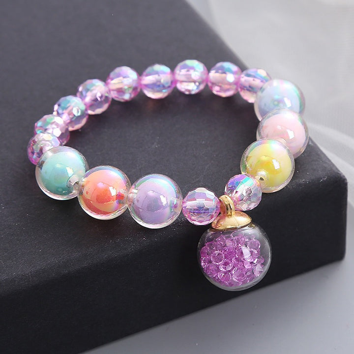 Bracelet Made of Colorful Glass Beads Kalsten