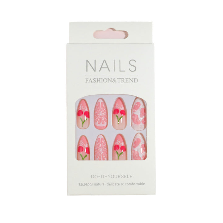 Premium Press-On Nail Set with Decorative Accents Kalsten