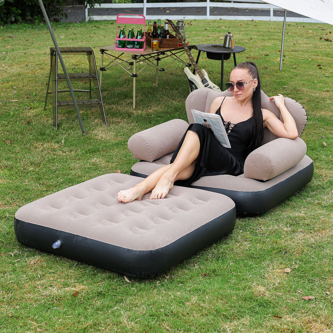 Women Inflatable Comfort Sofa with Ergonomic Backrest Kalsten