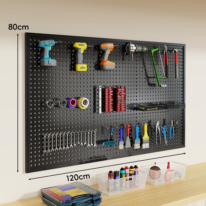 Pegboard Double-Prong Metal Hooks Compact Heavy-Duty Display Hangers