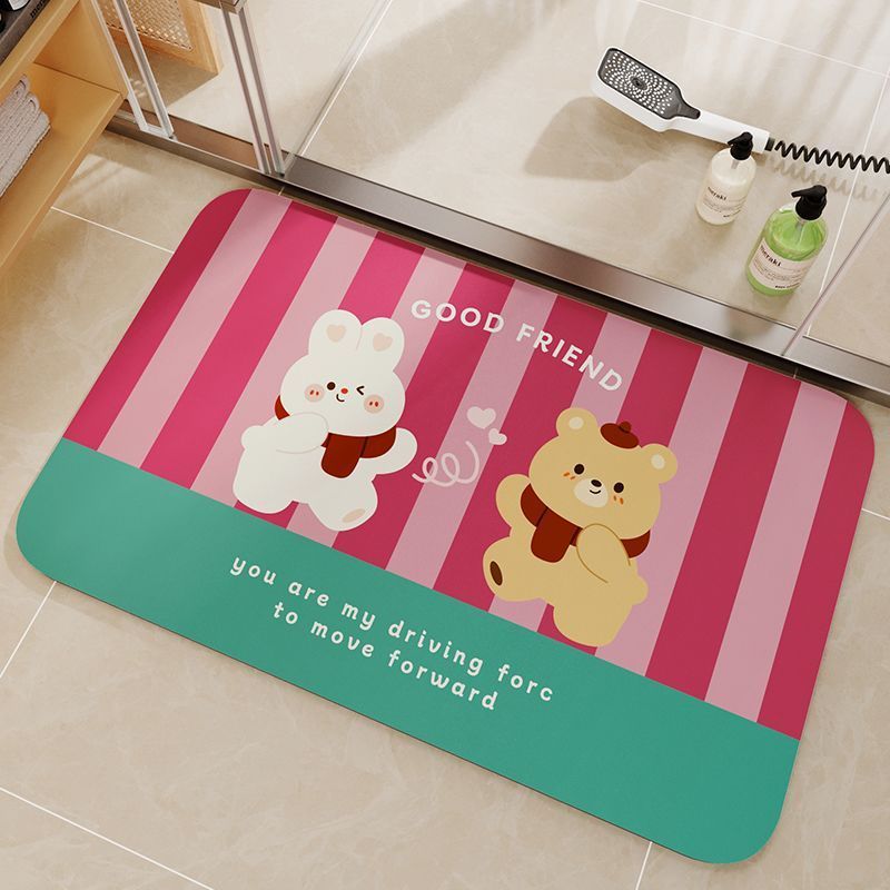 Cute Cartoon Bear Bath Mat
