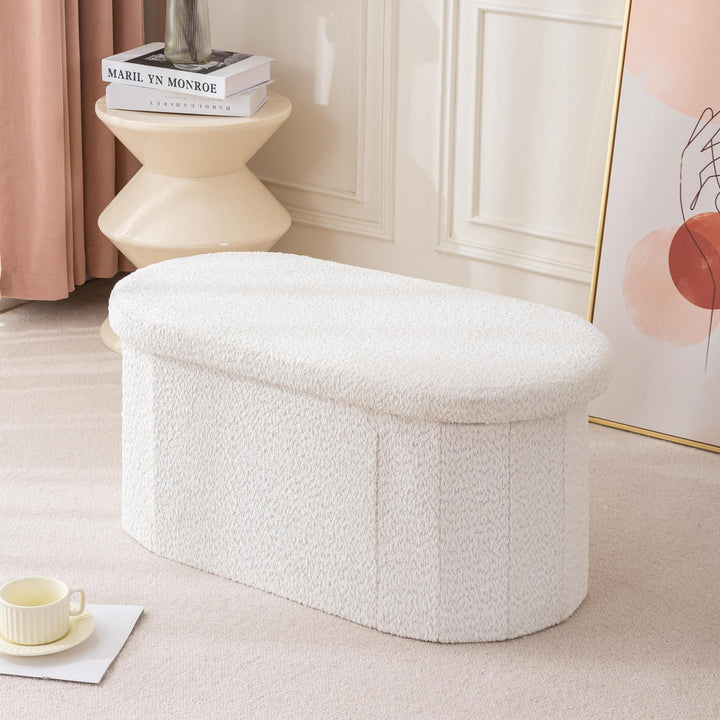 Plush Storage Ottoman Kalsten