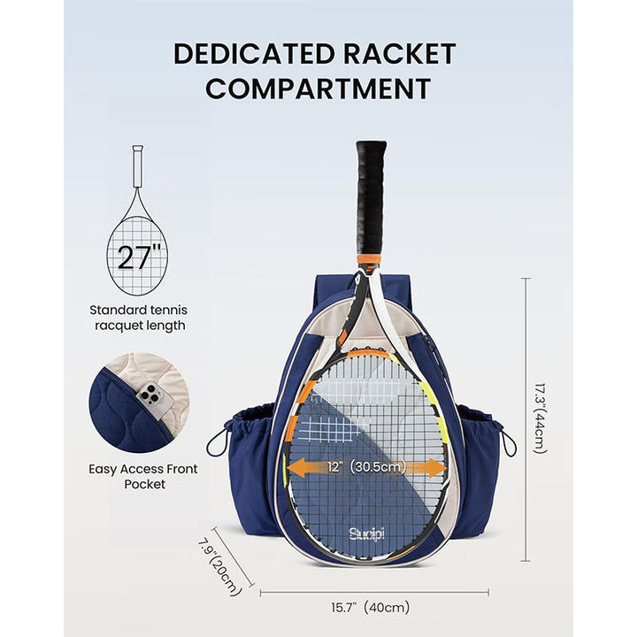 Quilted Tennis Racket Backpack Kalsten