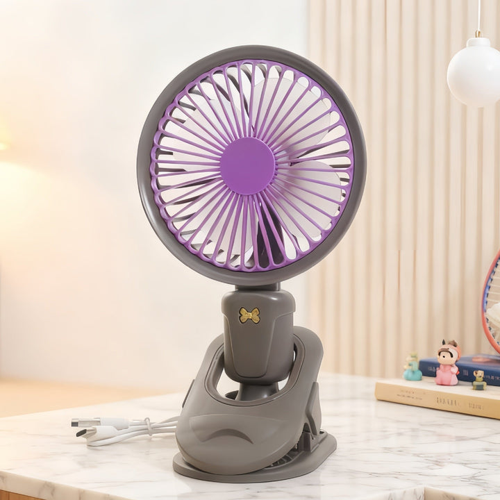 Women's Portable USB Table Fan with Flexible Clamping System Kalsten