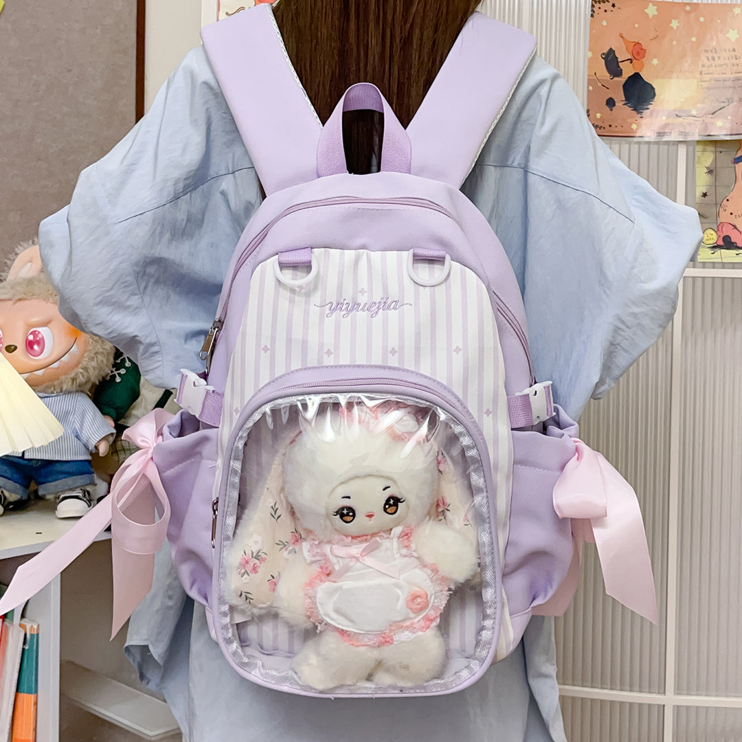 Transparent Window Multi-Compartment Backpack Kalsten