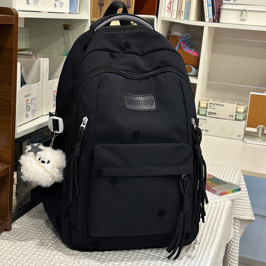 Decorative Star-Embellished Backpack Kalsten