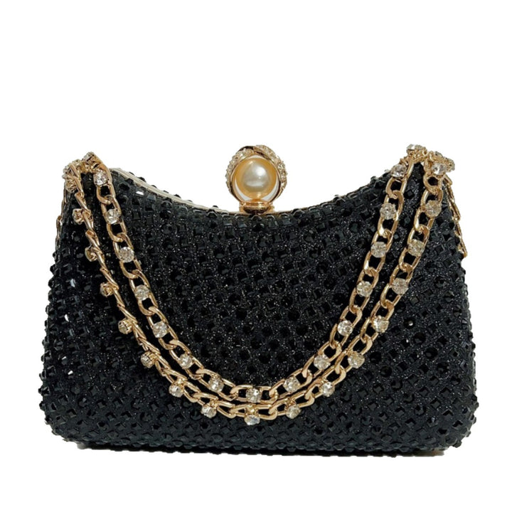 Elegant Rhinestone-Embellished Evening Handbag