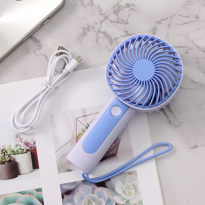 Unisex Portable Handheld Fan with USB Charging Port and Ergonomic Handle Kalsten
