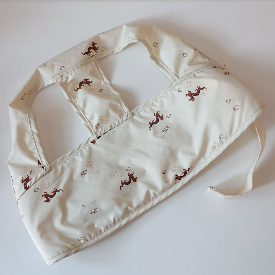 Padded Baby Feeding Bib with Neck Strap and Tie Closure