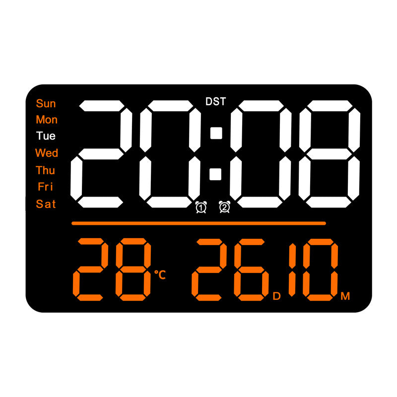 Digital Alarm Clock with Multifunction Temperature and Day of the Week Display Kalsten