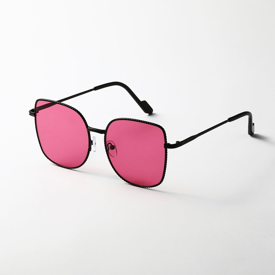Women's fashionable oversized designer sunglasses with multifaceted frame Kalsten