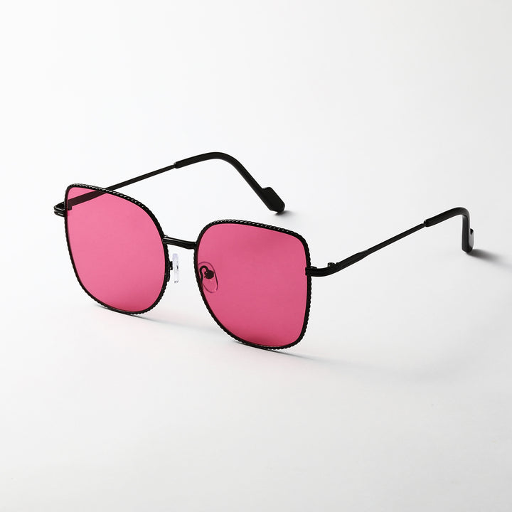 Women's fashionable oversized designer sunglasses with multifaceted frame Kalsten