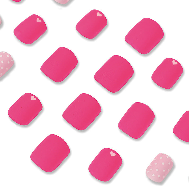 Artistic Press-On Nail Set with Charming Patterns Kalsten