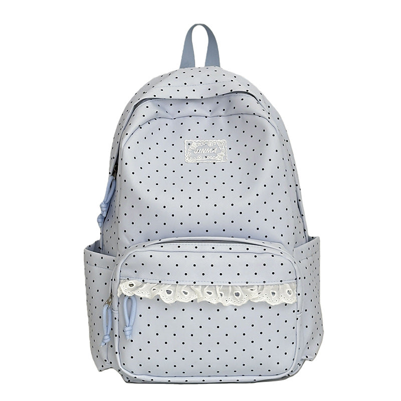 Charming Polka Dot School Backpack Kalsten