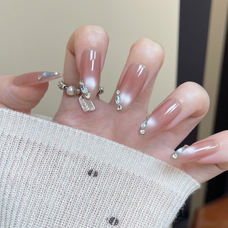 Glamorous Rhinestone Accent Press-On Nail Tips Kalsten
