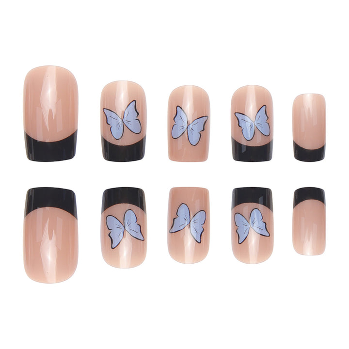 Decorative Press-On Nail Art with Bow Design Kalsten