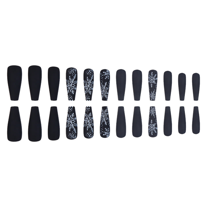 Decorative Snowflake-Themed Nail Art Extensions Kalsten