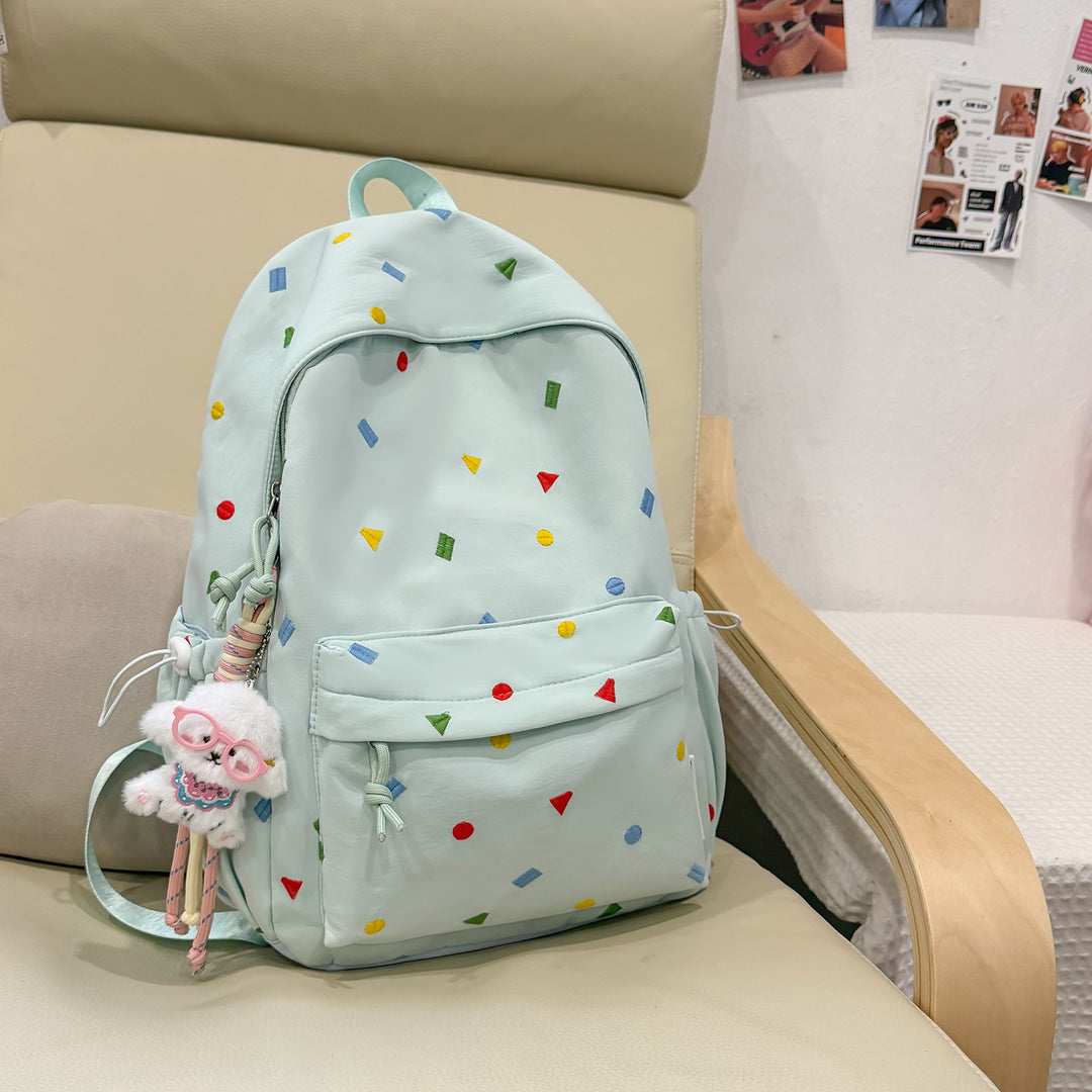 Stylish Multi-Color Polka Dot Backpack Kalsten