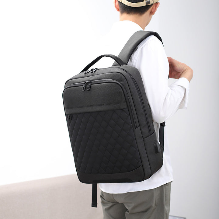 Stylish Quilted Laptop Backpack Kalsten