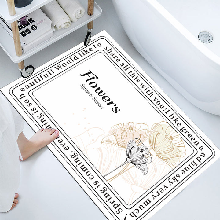 Elegant Decorative Bathroom Mat