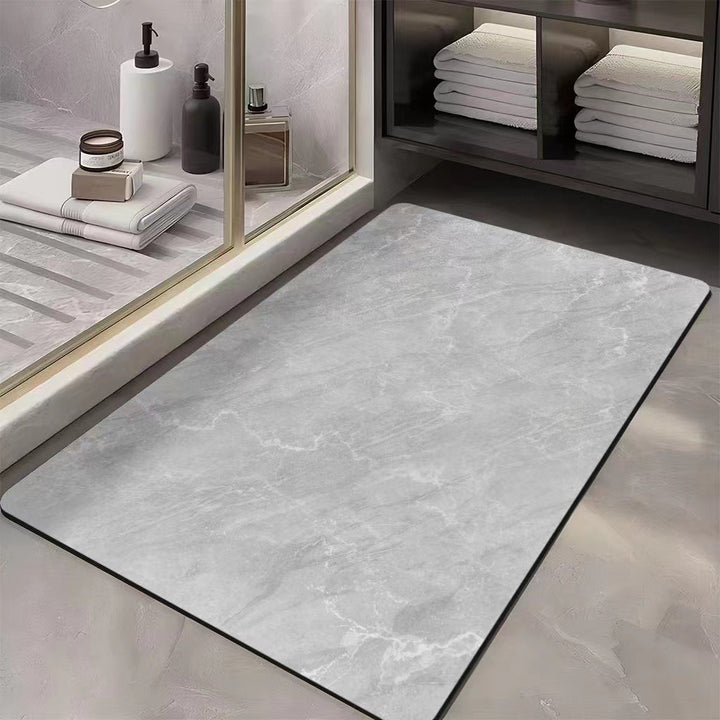 Luxury Marble Print Bath Mat