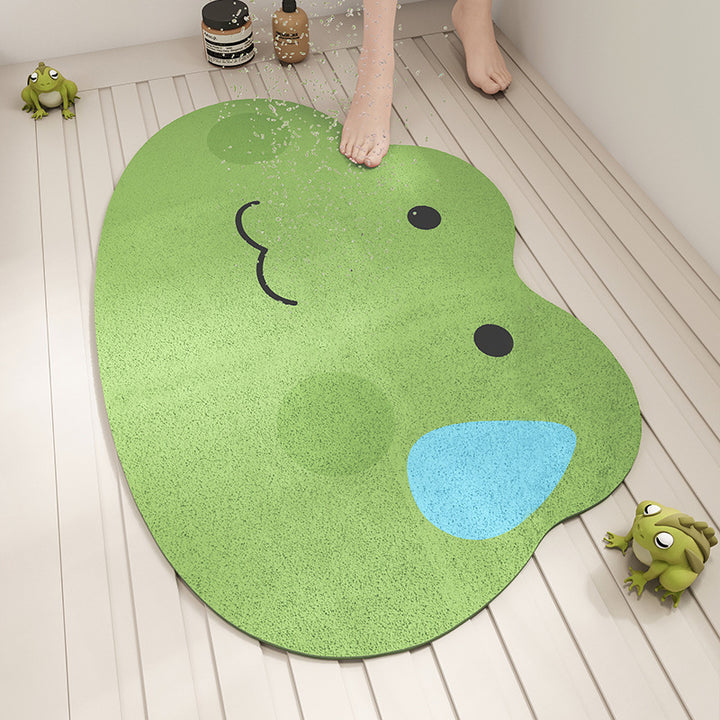 Cute Frog-Themed Bath Mat