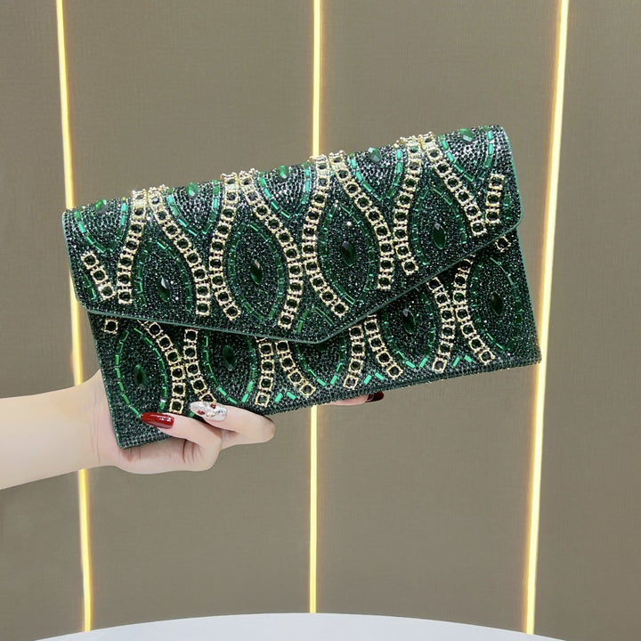 Decorative Sequined Evening Clutch