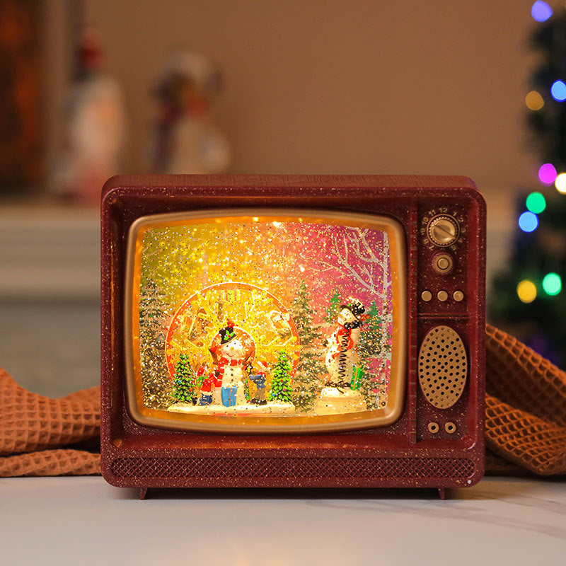 Decorative LED Lantern with Santa Figurine Kalsten