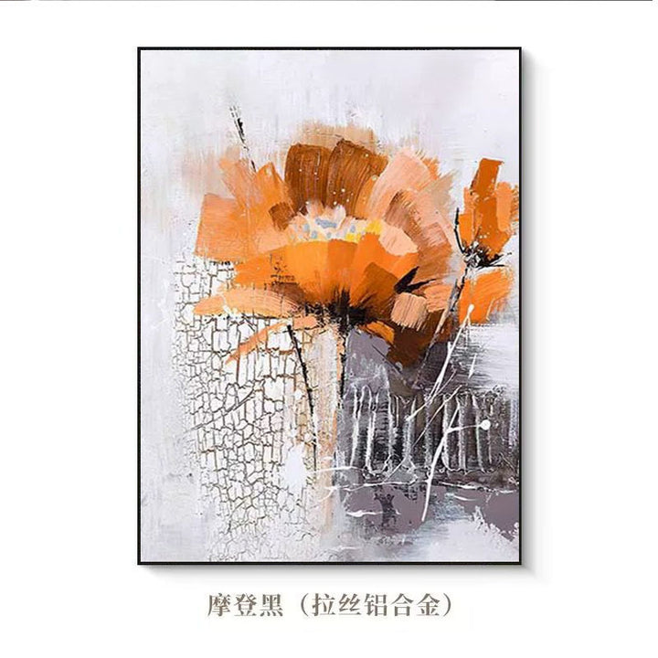 Textured Floral Canvas Artwork