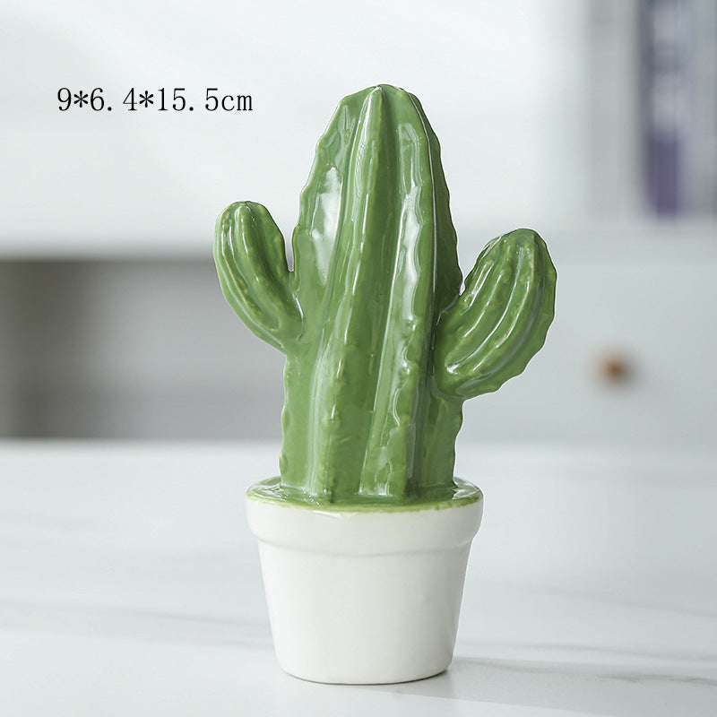 Decorative Ceramic Cactus Planter Kalsten
